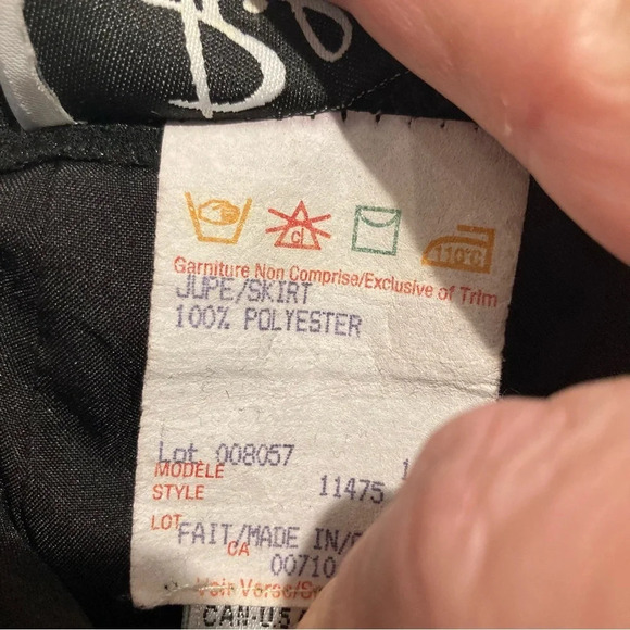 RIBKOFF TRENDS Sz 16 Double Layer Sheer Layer Zipper Closure Trumpet Skirt - Picture 12 of 13